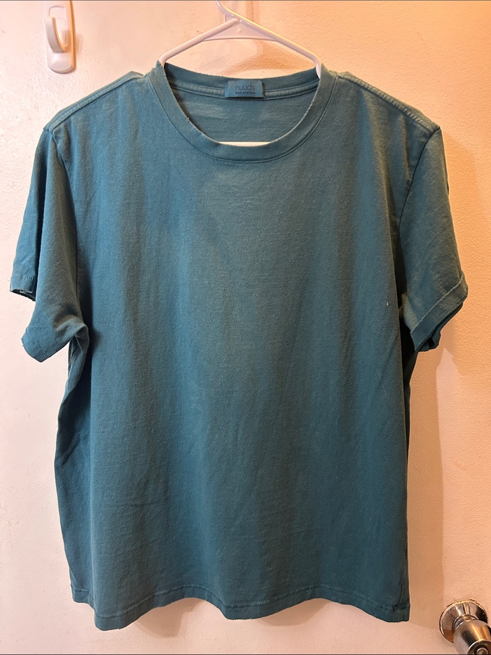 nuuds Everyday Tee Short Sleeve Crew Tee in Ocean